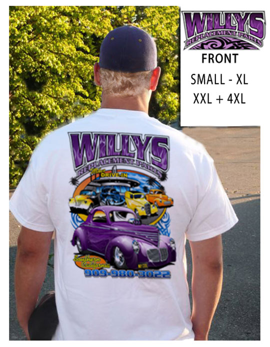 2008 Willys Replacement Parts TShirt
